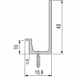 Preview: Verdeckte Griffleiste Typ L 07, E6/EV1, L: 2500 mm